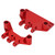 Metal Steering Gear Bracket Servo Mount Part for MN86 1/12 RC Car Modified AccessoriesRed