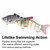 Fishing Lures for Bass Trout 6-segment Hard Body Lures with Treble Hook Swimbait