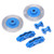 2pcs RC Brake Disc RC Simulation Aluminum Wheel Brake Discs for TRAXXAS TRX4 TRX6Blue