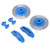 2pcs RC Brake Disc RC Simulation Aluminum Wheel Brake Discs for TRAXXAS TRX4 TRX6Blue
