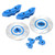 2pcs RC Brake Disc RC Simulation Aluminum Wheel Brake Discs for TRAXXAS TRX4 TRX6Blue