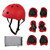 7pcs/set Children Safety Helmet Knee Elbow Pad Sets Breathable Riding Skating Protective Gear SetRed