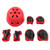 7pcs/set Children Safety Helmet Knee Elbow Pad Sets Breathable Riding Skating Protective Gear SetRed