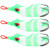 3Pcs Artificial Fishing Lures Colorful Soft Baits Lifelike Plastic Fishing Swimbait Kit14#
