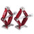 2Pcs Metal Universal Rhombus Adjustable Lifting Jack Accessory for 1/10 RC Car Red