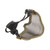 Half Face Guard Protective Steel Mesh Cool Design 54 to 62cm Head Cover for Outdoor Activities Green