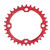 32/34/36/38T BCD 104 Mountain Bike Steel Single Crank Chain Ring Repair Parts (Red 32T)