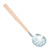 Serrated Wooden Handle Ice Fishing Spoon Galvanized Steel Ice Fishing Skimmer Colander 34cm/13.4in Long