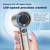 Handheld Fan High-Speed Portable Turbofan USB Rechargeable Electric Fan with Digital Display Support 120-Speeds Infinitely Adjustable for Camping Travel Home Office