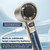 Handheld Fan High-Speed Portable Turbofan USB Rechargeable Electric Fan with Digital Display Support 120-Speeds Infinitely Adjustable for Camping Travel Home Office