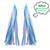 2 PCS Kid's Colorful Cycling Streamers Children's Scooters Ribbons Handlebar Streamers Ribbons for Girls Boys
