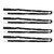 4PCS Kayak Rod Lanyard Nylon Elastic Anti Lost Kayak Paddle Leash For Drifting Surfing Black