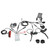 Bike 15A Waterproof Controller Kit with GD06 Panel 130X Thumb Throttle 8C Speed Assist Brake Handle 1 to 5 Connector Tail Lamp for 36V/48V 250W Motor