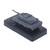 2.4G Remote Control Tank Toy 360 Degree Rotation USB Rechargeable Simulation Electric RC Tank Toy with Transparent Display Box
