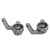 2pcs RC Steering Cup Aluminum Alloy Reducing Vibration RC Steering Blocks for ZD Racing DBX 10 RC Off Road Vehicle Titanium