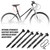 30.9mm Mountain Cycling Seatpost with Adjustable Height Cable Controlled Hydraulic Seatpost Remote Internal Inner Cable Routing Cycling Seat Post