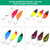 12pcs Saltwater Metal Hard Bait Sequins Spoon Fishing Hook Tackle Accessory