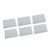 10Pcs Bike Protective Sticker DIY Stylish Wear Resistant Anti Scratch Bike Chain Frame Protection Decal White