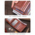 Men Large Capacity Genuine Leather Bifold Wallet RFID Blocking Vintage Credit Card Holder