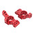 2Pcs Metal Aluminum Alloy Rear Knuckle Arm Hub Carrier for Traxxas 4‑Tec 2.0 3.0 1/10 RC Car Upgrade Parts Accessories Red