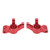 2Pcs Metal Aluminum Alloy Rear Knuckle Arm Hub Carrier for Traxxas 4‑Tec 2.0 3.0 1/10 RC Car Upgrade Parts Accessories Red