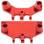RC Car Servo Link Bracket Aluminum Alloy Front and Rear Tie Rod Pedestal for MN86K MN86KS MN86 MN86S 1/12 RC Series CarsRed