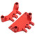 RC Car Servo Link Bracket Aluminum Alloy Front and Rear Tie Rod Pedestal for MN86K MN86KS MN86 MN86S 1/12 RC Series CarsRed