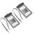 2Pcs Waterproof Phone Pouch Large Phone Holder Bag Support Touch Screen for Water ActivitiesBlack