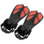 1 Pair Adjustable Snorkeling Fins TPR Open Heel Long Diving Flippers for SwimmingM