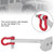 1/10 RC Car Metal Winch Anchor Earth Ground Decoration Tool Fit for Axial SCX10 D90 HPISilver