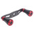 85MM Fishing Reel Handle Grip Carbon Metal Baitcasting Reel Left Right Crank ReplacementBlack Red