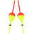 2pcs Fishing Floats and Bobbers Oval Stick Floats Weighted Slip Bobbers for Crappie Bass TroutHollow, 6x1.62x1.14 Inches