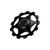 Rear Derailleur Pulley 13T Aluminum Sealed Bearing Jockey Wheel for Mountain Road BikeBlack