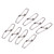 100pcs Dual Lock Fishing Safety Snaps Line Terminal Tackle Accessory (2#)