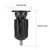 1 Pair Aluminum Alloy Bike Bicycle Handlebar Handle Grip Bar End Plug Cap Parts(Black)