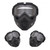 Modular Mask Detachable Goggles Motorcycle Racing Helmet Protective Face Mask Shield