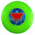 Outdoor Plastic Safety Kid Child Toy Fun Exercise Training Round Flying Disk Sport Game(Green)