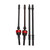 RC Front and Rear Axle Drive Shaft CVD Set with Brass Couplers for Axial SCX10 1/10 RC Car Upgrade PartsRed