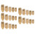 25Pcs Fishing Sinker Bullet Copper Lure Bait Falling Weights Set for Angling Accessories