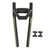 620mm Bike Handlebar Aluminium Alloy Handlebar Modified Bike Folding Bar for Mountain Bicycle Black Yellow
