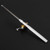 Mini Portable Telescopic Pocket Pen Shape Fishing Rod Pole & Fishing Reel(silver)