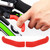 1Pair Folding Bicycle Mountain Bike Handlebar Silicone Anti Skid  Grip Cover (Red)