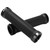 2pcs Bike Grips Rubber Anti Slip Bicycle Handlebar with Plastic Covers for 22mm Road Mountain Bicycle ReplacementBlack