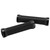 2pcs Bike Grips Rubber Anti Slip Bicycle Handlebar with Plastic Covers for 22mm Road Mountain Bicycle ReplacementBlack