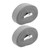 2pcs Zinc Alloy Ratchet Tie Down Straps Heavy Duty Lashing Straps Cargos Tie Downs Straps for Trucks Car Luggage Grey4m/13.1ft