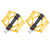 1 Pair Aluminium Alloy Mountain Bike Road Bicycle Lightweight Pedals Replacement (Silver)