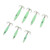 7 PCS Luminous Squid Jig 12 Hooks Stainless Steel Easy To Clean Glow Squid Jigs Baits Kit for Fishing