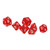 14Pcs Polyhedral Dice Set Waterproof Portable Funny Table Game Polyhedral Dice for Board Games Educational Red