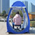 Portable Outdoor Fishing Tent UV-protection Tent Pop Up Single Tent Automatic Instant Tent Rain Shading Tent Windows and Doors on Both Sides for Outdoor Camping Hiking  Beach with Carry Bag