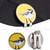 Metal Magnetic Golf Cap Hat Visor Clip Ball Marker Accessory (Yellow Bird)